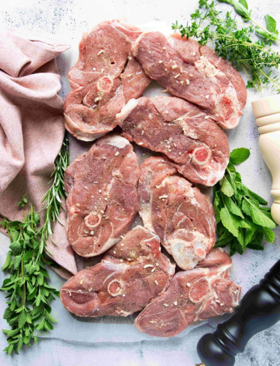 Mild Lamb Leg Steaks – 2 per Pack | No Gamey Flavor | New Mexico Raised